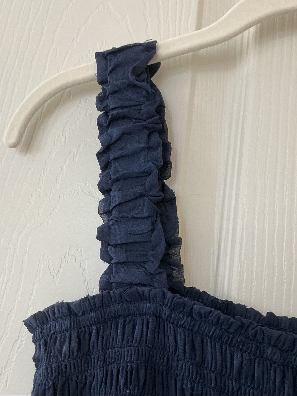 Lilly Pulitzer Navy Smocked Tiered Maxi Dress with Ruffled Straps - Picture 6 of 6